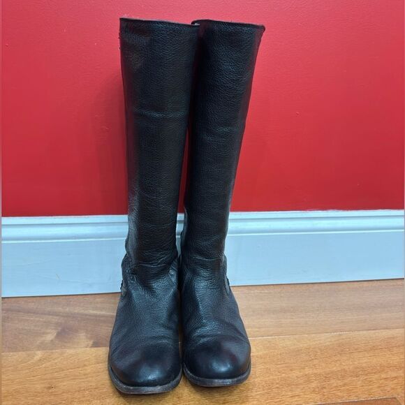 Frye Frye 3474163 Molly Gore Elastic Back Tall Riding Leather Boots Size 8B - Picture 1 of 12